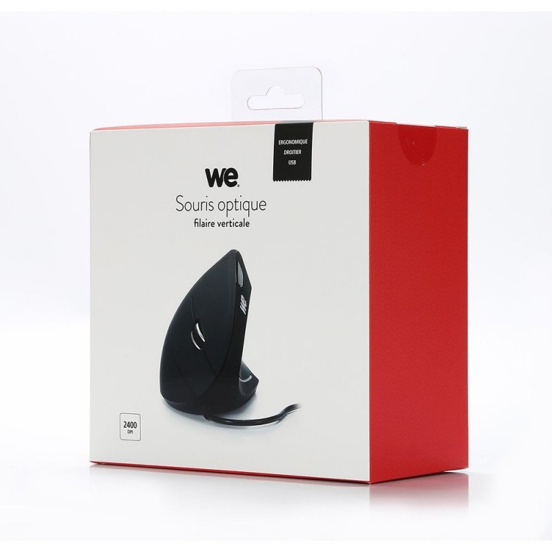WE - Souris verticale - 5 boutons - filaire - USB