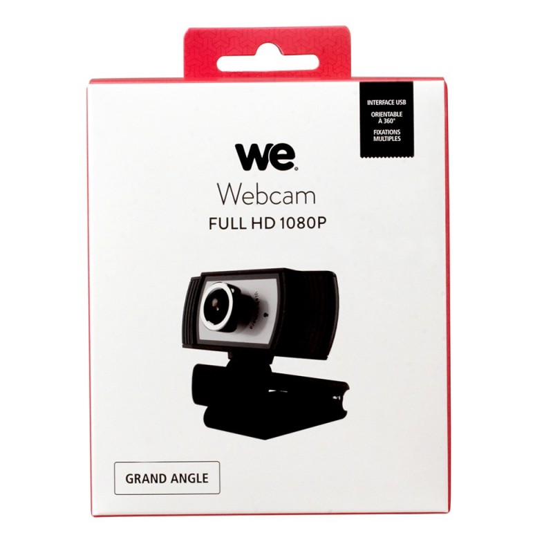 webcam WE full HD 1080P micro intégré, angle de vue 90°, correction de  l'éclairage