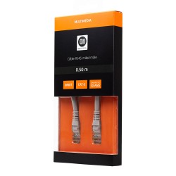 Câble RJ45 male 0.50m droit...