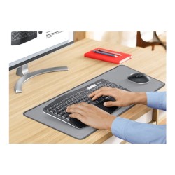 Logitech Desk Mat Studio Series – sous-main XXL anti-éclaboussures, durable - Gris