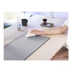 Logitech Desk Mat Studio Series – sous-main XXL anti-éclaboussures, durable - Gris