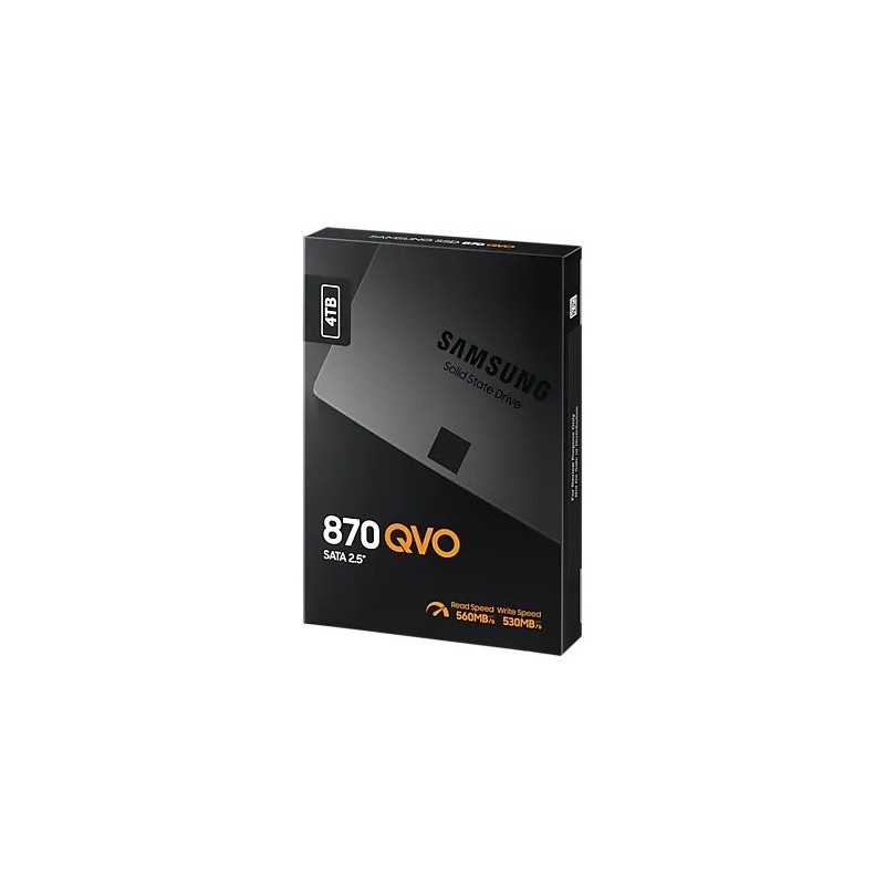 SSD SAMSUNG Serie 870 QVO 2,5 pouce 4TO S-ATA-6.0Gbps MZ-77Q4T0BW SSD SAMSUNG Serie 870 QVO 2,5 pouce 4TO S-ATA-6.0Gbps MZ-77Q4T0BW
