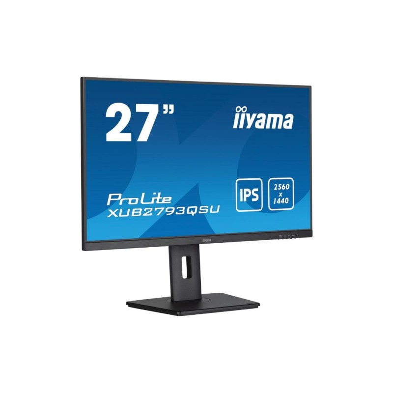 Ecran IIYAMA 27 Ultra mince dalle IPS 16:9 1ms 2560x1440 100Hz 300cd/m  HDMI DP