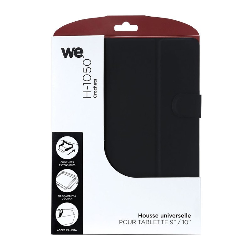 WE Etui universel Noir pour tablettes 9/11