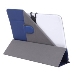 WE Etui universel Bleu Nuit pour tablettes 9/11 - Toucher doux - Système de crochet