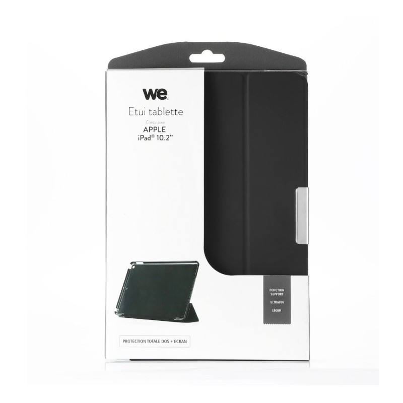 Etui WE pour tablette APPLE iPad 10.2'' - Noir Rabat aimanté