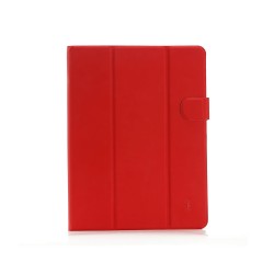 WE étui universel Rouge pour tablettes 9/11 Toucher doux Système de crochets