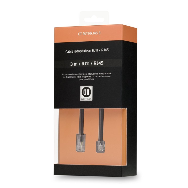 Câble RJ11/RJ45 mâle - 3 m