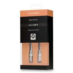 Câble RJ45 droit mâle 2m U/UTP - CAT 6