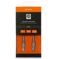 Câble RJ45 droit mâle 2m...