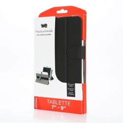 WE étui universel pour tablettes 7-9 - Toucher doux - Système de crochets