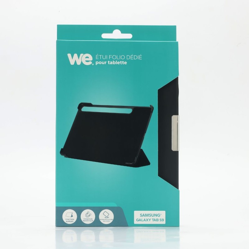 Etui WE pour tablette Galaxy Tab S9 11 2023 - Noir - Rabat aimanté