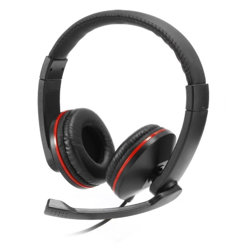 Casque micro filaire jack 3.5mm - Noir