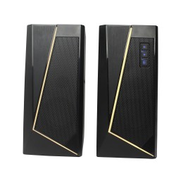 Enceinte PC WE 2.0 Jack stéréo Bluetooth - 2 x 3W - LED RGB