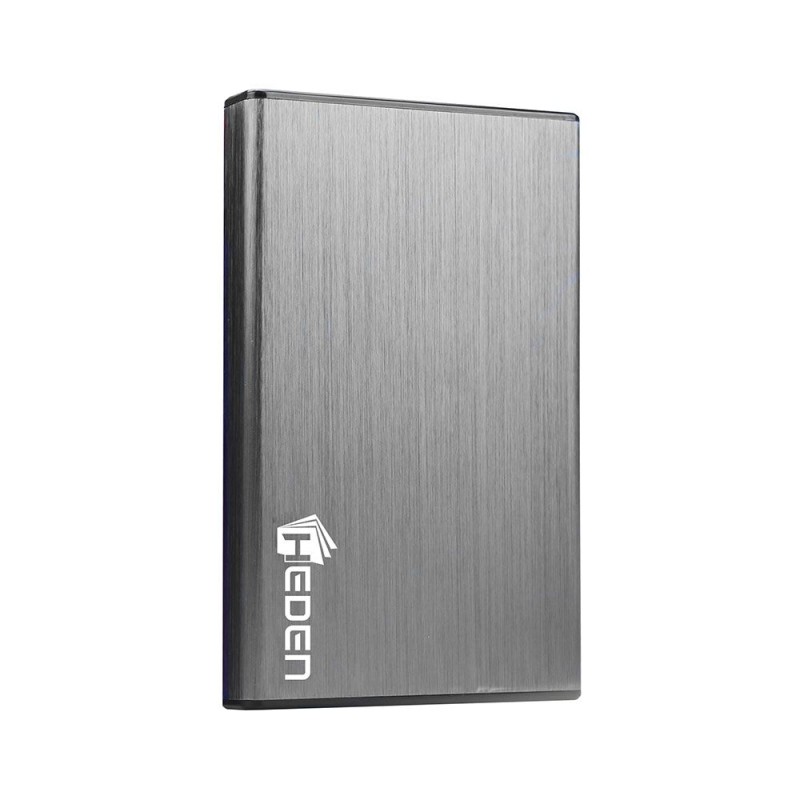 Boitier externe HEDEN USB3.0 pour DD 2.5'' - Aluminium - Brossé argent