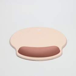 WE POP Tapis de souris avec repose poignet bi-color beige: matière tissu - tapis