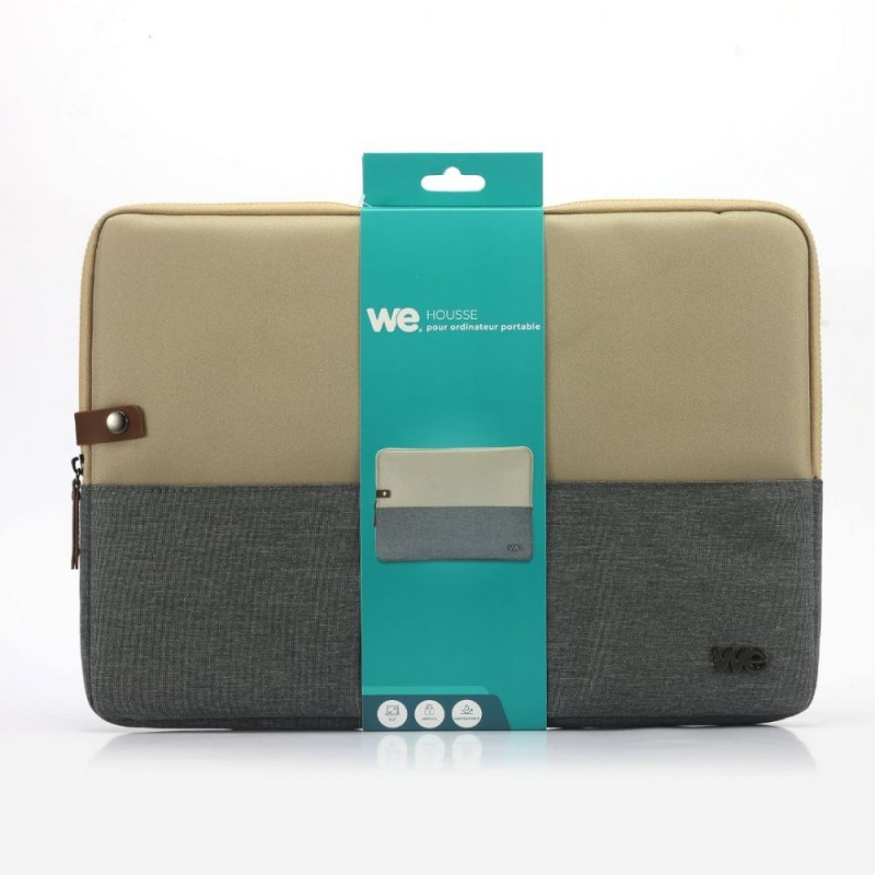 Housse sleeve WE PC 15.6'' - Bicolore Beige/Gris
