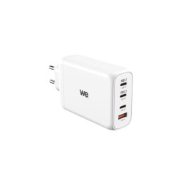 Chargeur secteur WE GaN - 3 ports USB-C + 1 port USB A - 140W - Blanc