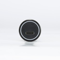 WE Chargeur allume-cigare 1 port USB-C - 20W/3A - avec câble USB-C/USB-C torsadé