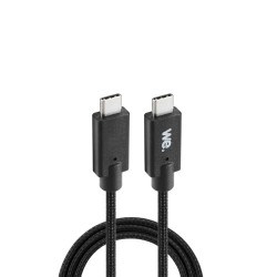 WE Bundle chargeur USB-C + câble USB-C/USB-C 2m - Chargeur 1 port USB-C 100W