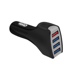 Chargeur allume-cigare 4 ports USB - Total 35W/7A - 1 port QC 3.0 18W