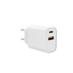 Chargeur secteur WE 2 Ports USB-C et 1 Port USB - USB-C : 5V/3A, 9V/3A, 12V/2.25