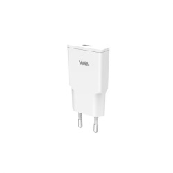 Chargeur secteur WE GaN 1 port USB-C - Format super slim - 30W - PPS - Blanc
