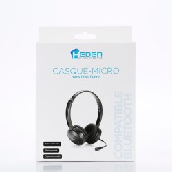 Casque micro HEDEN - Bluetooth ou Jack 3.5mm