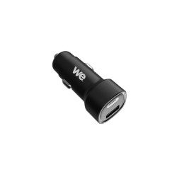 Chargeur allume-cigare WE - 1 port USB-A et 1 port USB-C - 60W max - Noir