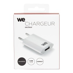 Chargeur secteur WE - 1 USB...