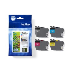 BROTHER Pack 4 cartouches LC422LXLVAL Noir, Cyan, Magenta, Jaune
