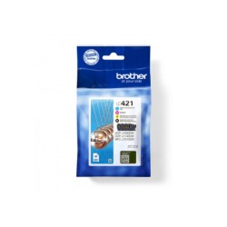 BROTHER Pack 4 Cartouches Encre LC421VAL 4x200 pages