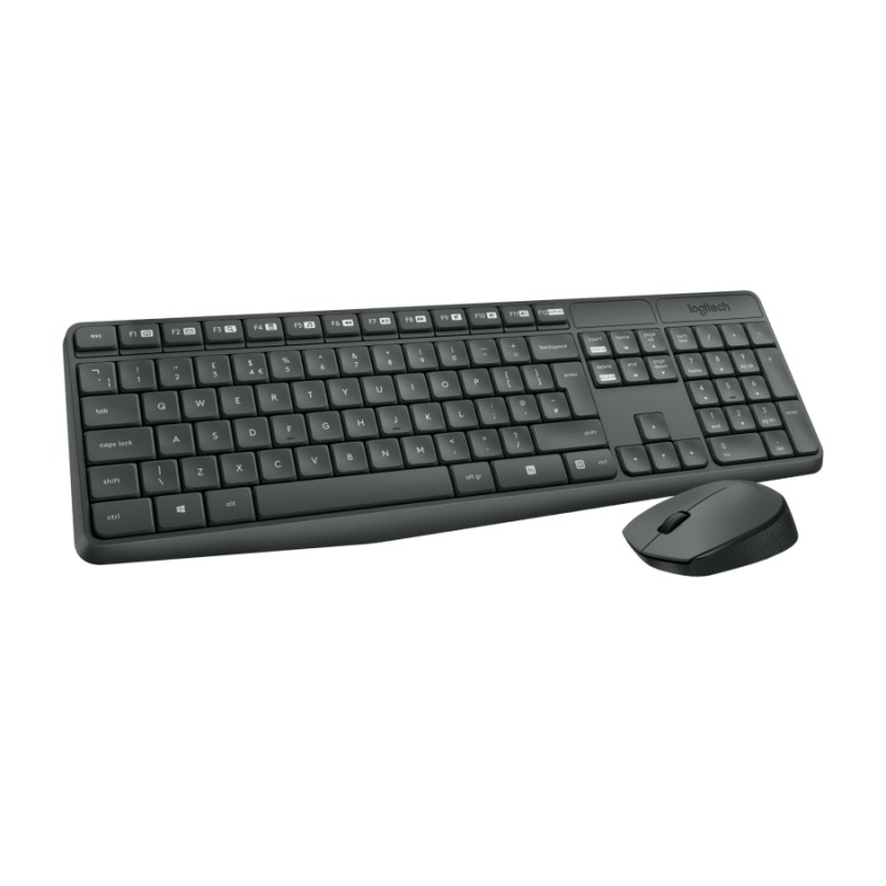 Pack 2en1 (Clavier/Souris) sans fil Logitech MK235 (Noir)