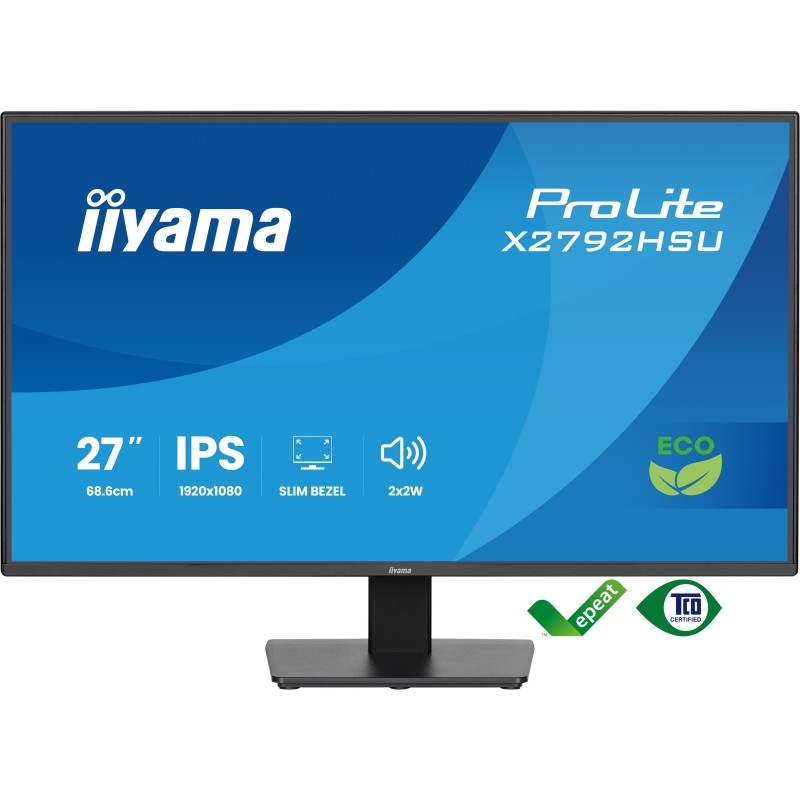 iiyama ProLite X2792HSU-B1 — Écran 27 pouces IPS Full HD, classe B, bord fin