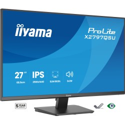 iiyama ProLite X2797QSU-B1 — Écran 27" QHD IPS 75 Hz, 2560×1440, 350 cd/m²