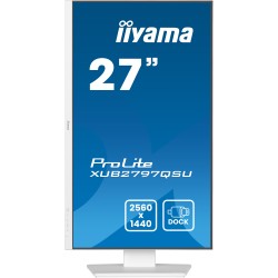 Ecran IIYAMA 27 Blanc Ultra mince dalle IPS 16:9 2560x1440 100Hz 300 cd/m  1ms