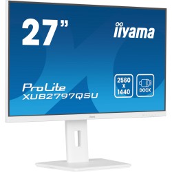 Ecran IIYAMA 27 Blanc Ultra mince dalle IPS 16:9 2560x1440 100Hz 300 cd/m  1ms
