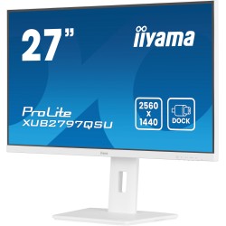 Ecran IIYAMA 27 Blanc Ultra mince dalle IPS 16:9 2560x1440 100Hz 300 cd/m  1ms