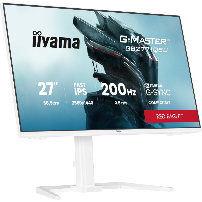 Ecran IIYAMA 27'' G-Master Red Eagle IPS Blanc 2560x1440 16:9 0.5ms 200Hz 350cd/