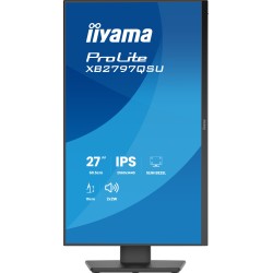 Ecran IIYAMA 27 Noir Ultra mince dalle IPS 16:9 2560x1440 75Hz 350 cd/m  1ms 10