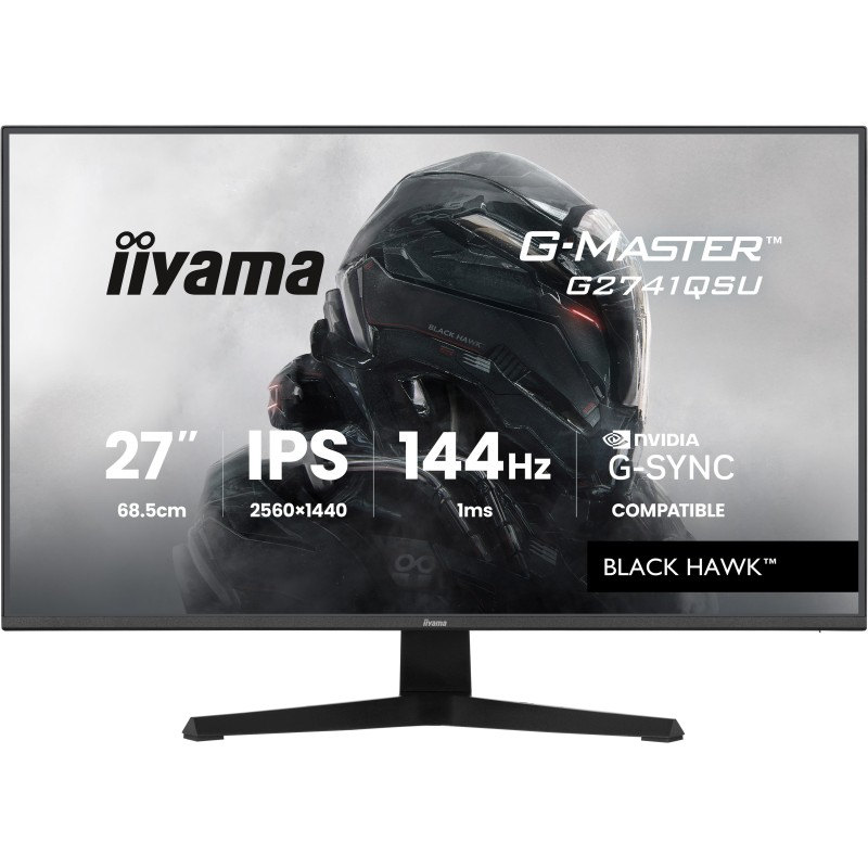 Ecran IIYAMA 27'' G-Master Black Hawk IPS Noir 2560x1440 16:9 1ms 144Hz 350cd/m