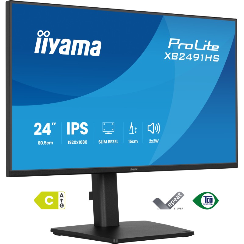 Écran iiyama 24'' ProLite XB2491HS-B1 – Full HD 120Hz IPS ergonomique