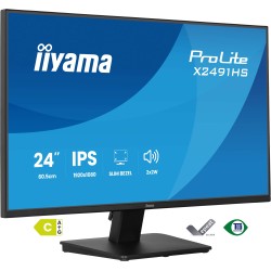 iiyama ProLite X2491HS-B1 – Écran 24" Full HD IPS 120Hz, haut-parleurs