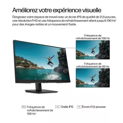 Écran HP 322ph 21,5 pouces FHD IPS 100Hz