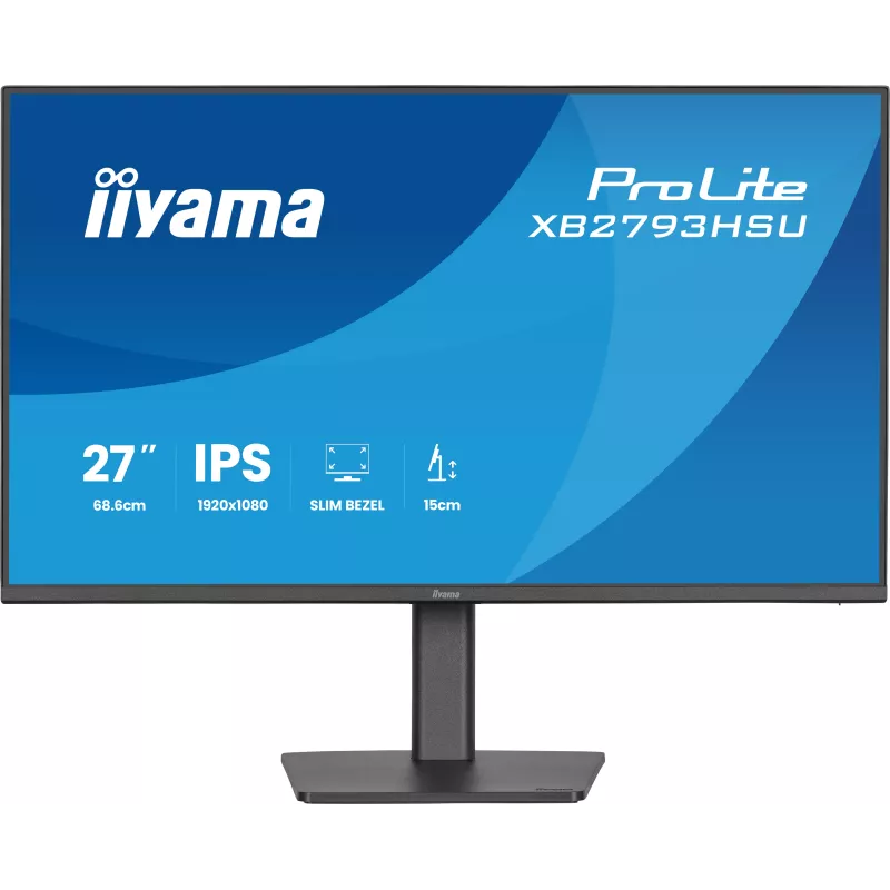 Ecran IIYAMA 27'' Dalle IPS Ultra mince 1920x1080 16:9 120Hz 1ms 350 cd/m  HPs H