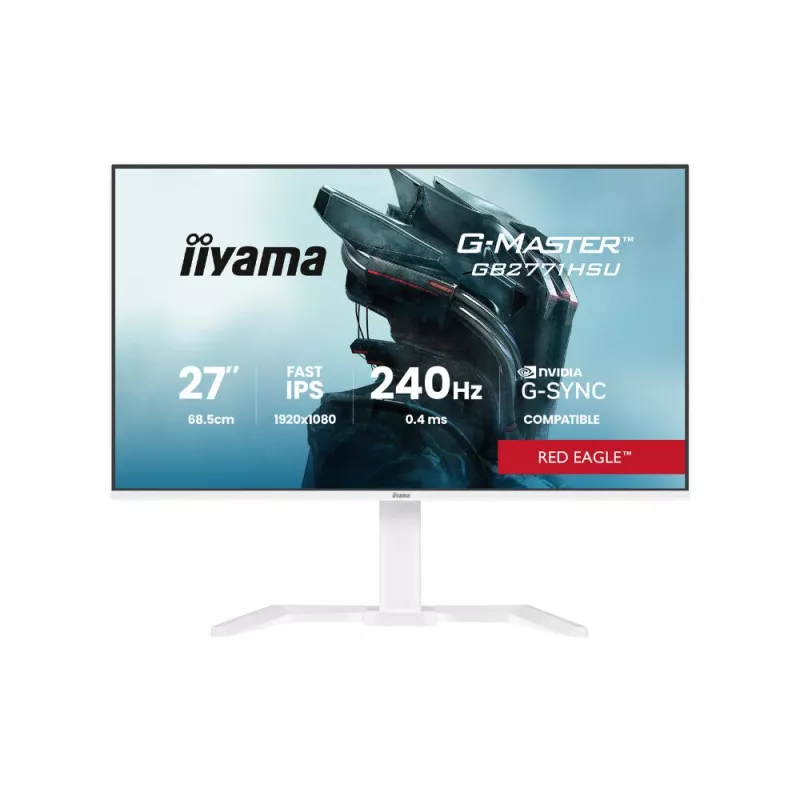 Écran gaming iiyama GB2771HSU‑W1 27" Fast‑IPS FHD 240Hz, blanc