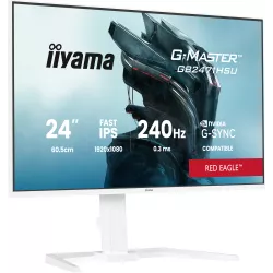 Écran gaming iiyama G-MASTER GB2471HSU-W1 23,8'' FHD 240Hz IPS blanc