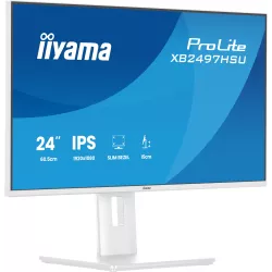 Ecran IIYAMA 24'' Ultra mince Blanc IPS 1920x1080 16:9 120Hz 4ms 350cd/m  HDMI D