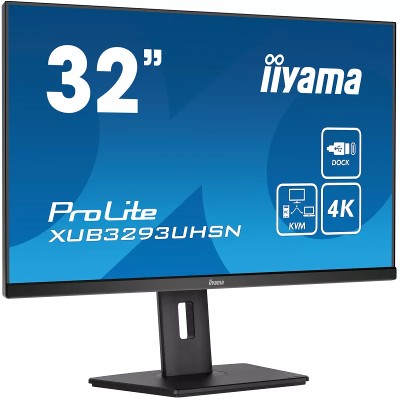 Écran Iiyama XUB3293UHSN-B5 31,5" 4K USB-C 65W