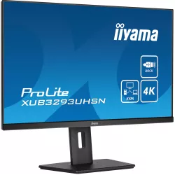 Écran Iiyama XUB3293UHSN-B5 31,5" 4K USB-C 65W